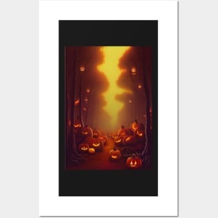 HALLOWEEN PUMPKINS Posters and Art